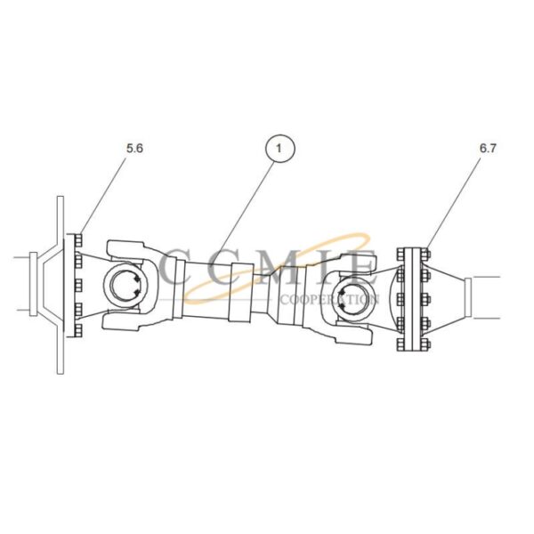 Kalmar reach stacker propeller shaft spare parts