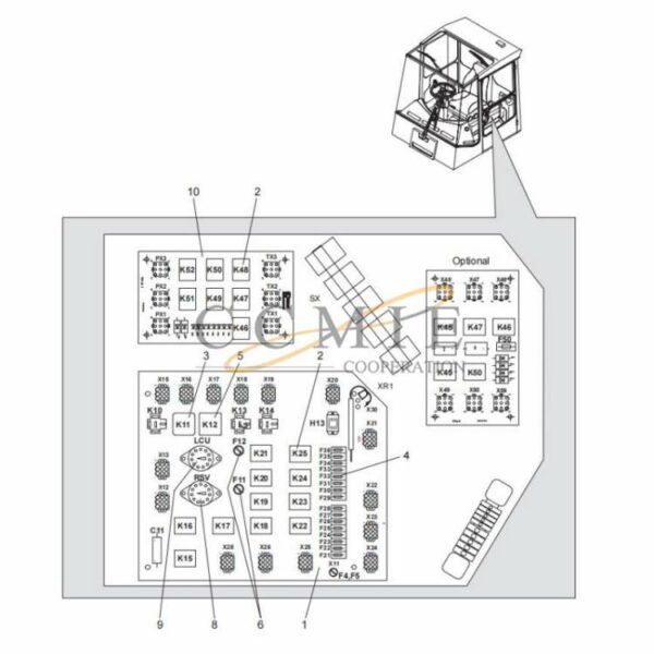 Kalmar circuit card spare parts for reach stacker