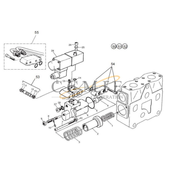Kalmar 804106805 valve spare parts