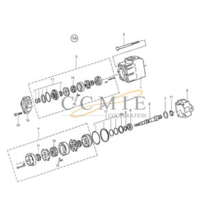 Kalmar pump spare parts for reach stacker KV03–0105