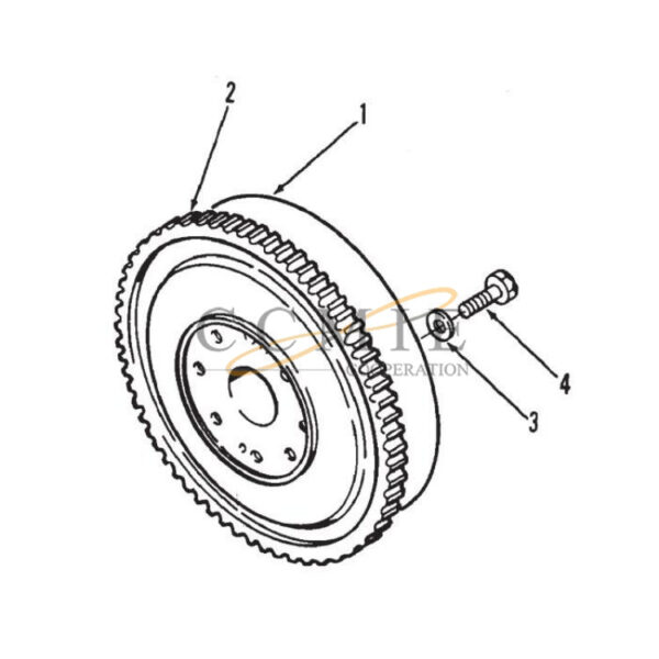 Kalmar spare parts flywheel for reach stacker
