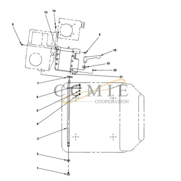 Kalmar reach stacker cabin bracket spare parts
