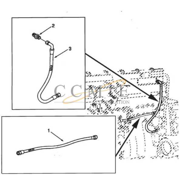 Kalmar spare parts hoses for reach stacker