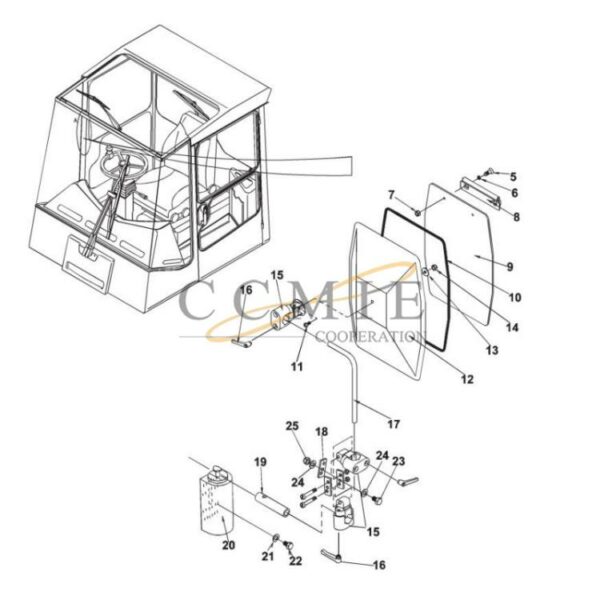Kalmar reach stacker mirror spare parts
