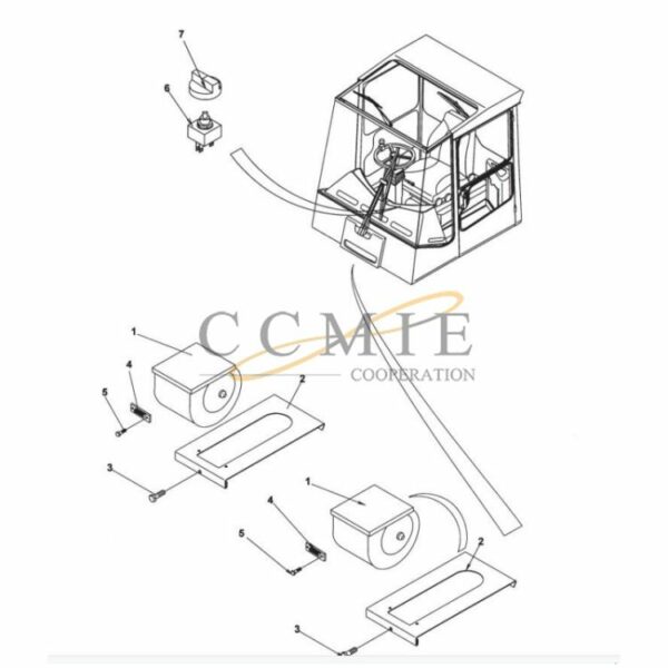 cabin conditioning spare parts for Kalmar reach stacker