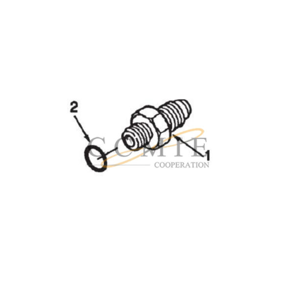 Kalmar spare part fuel pump fitting for reach stacker