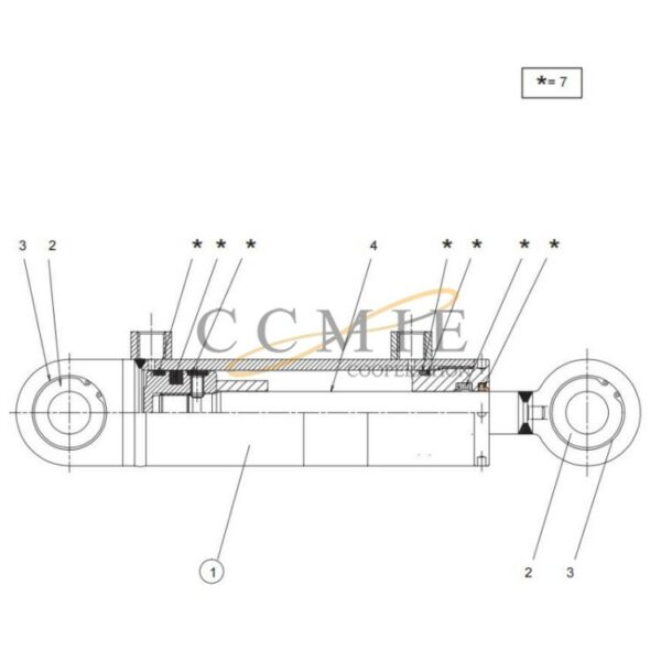 Kalmar reach stacker K0702002H assembly spare parts