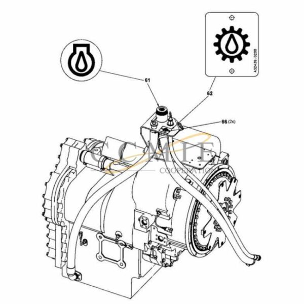 A49547.0200 A52874.0200 Cummins QSM11-TE32418 for reach stacker