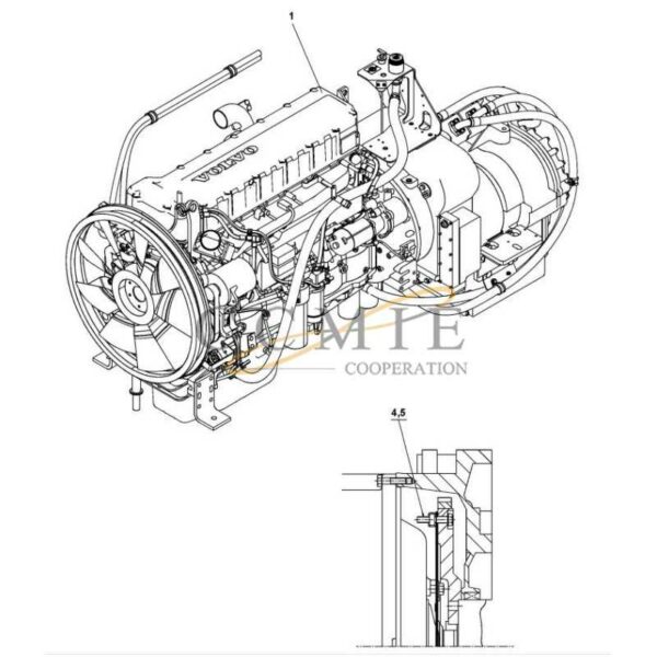 A49547.0100 A52874.0100 Volvo TAD1250VE-TE32418 engine parts
