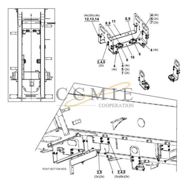 A40297.0300 suspension TWD1031VE reach stacker part