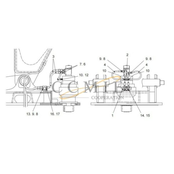 Kalmar reach stacker DRS 4531-S5 hydraulic equipment spare parts