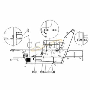 A46163.0500 A47918.0500 fuel tank Kalmar reach stacker parts