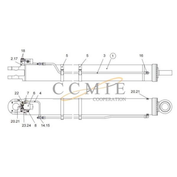 Kalmar reach stacker lift jack spare parts