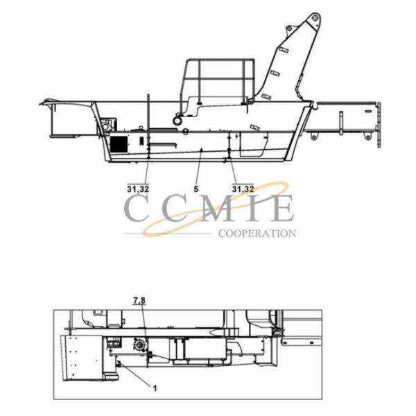 A51283.0200 A51283.0300 fuel tank reach stacker spare parts