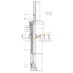 Kalmar reach stacker C5592643 cylinder spare parts