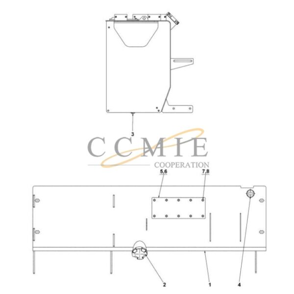 A53149.0100 fuel tank Kalmar reach stacker spare parts