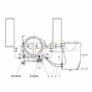 A41669.0200 fuel system QSM11 Kalmar reach stacker parts
