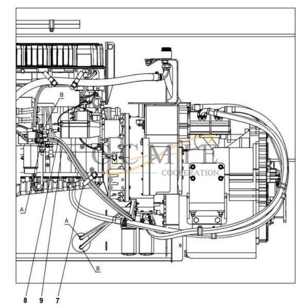 A49788.0100 fuel system TAD1250VE Kalmar reach stacker parts