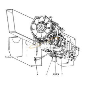 A52875.0100 fuel system TAD1250VE Kalmar reach stacker parts