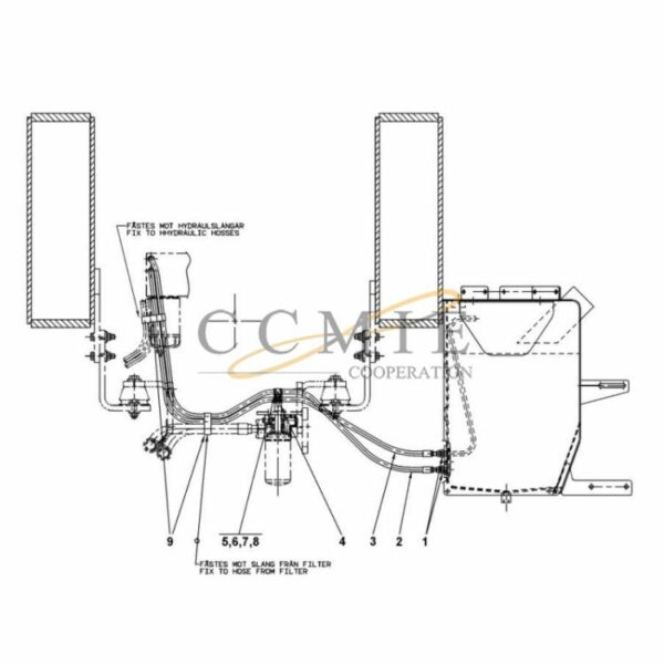 A52940.0100 fuel system TAD1240VE Kalmar reach stacker parts