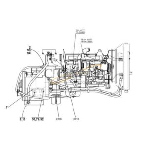 Kalmar reach stacker Cummins TE32418-14 transmission parts