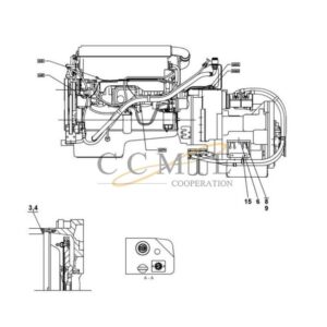 Kalmar reach stacker Volvo TE32418-14 transmission parts