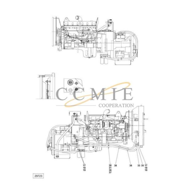 Kalmar A40300.0300 Cummins QSM11-TE32418 spare parts