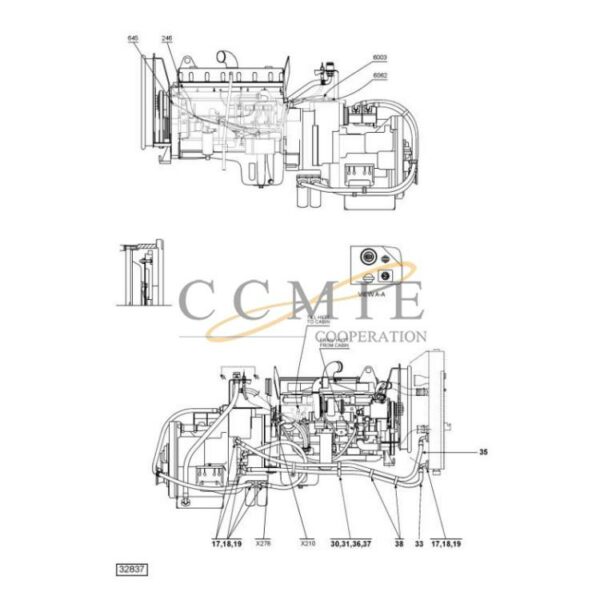 Kalmar A40300.0700 Cummins QSM11-TE32418 spare parts