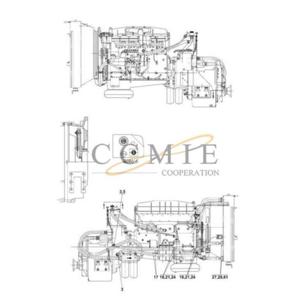 Kalmar A42517.1100 Volvo TWD1031VE-CL36432 spare parts