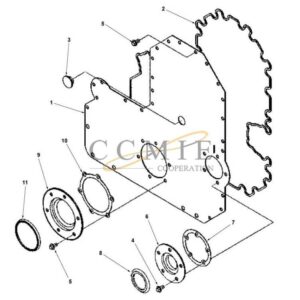 Front gear cover 922784.0024 engine spare parts