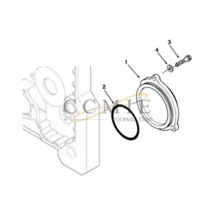 Cover timing gear housing 922784.0024 engine spare parts