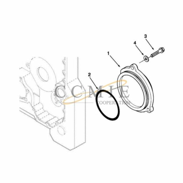 Cover timing gear housing 922784.0024 engine spare parts