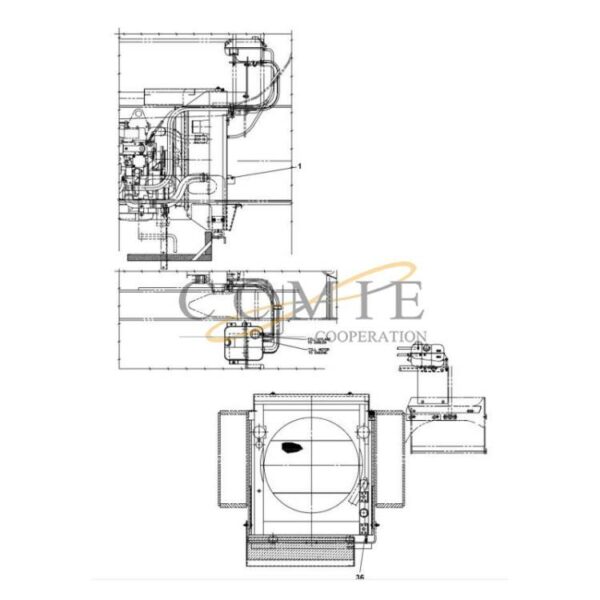 Kalmar A40890.0400 QSM11 radiator spare parts