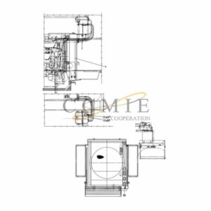 Kalmar A43702.0200 TWD1240VE radiator spare parts