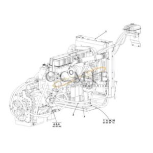 Kalmar A49718.0100 TAD1250VE radiator spare parts