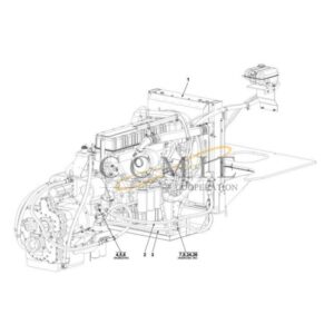 Kalmar A49718.0300 TAD1250VE radiator spare parts
