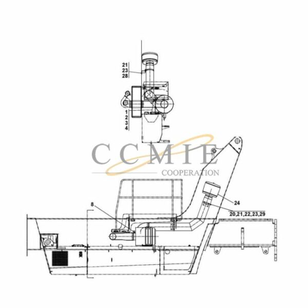A42872.0200 air cleaning system reach stacker parts