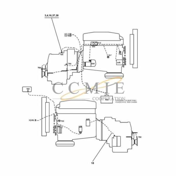 Kalmar A44132.0100 drivetrain spare parts