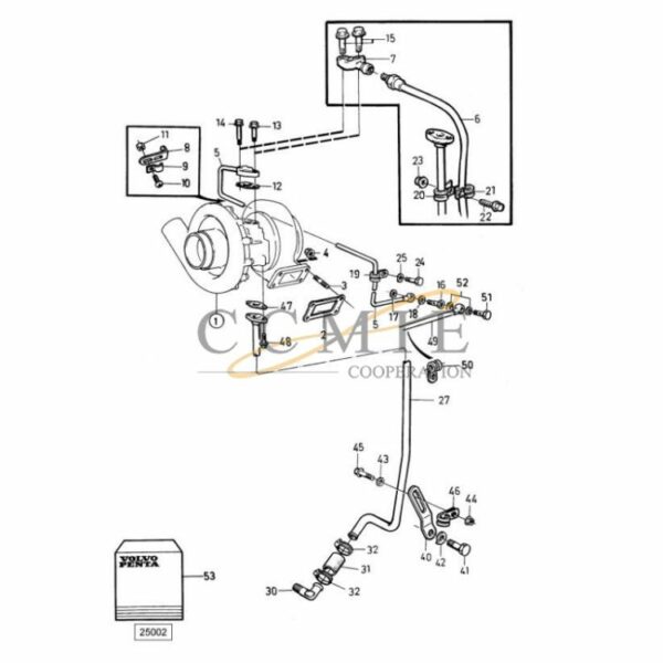 923855.0065 turbo compressor reach stacker parts