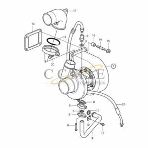 923976.0153 turbo reach Kalmar stacker parts