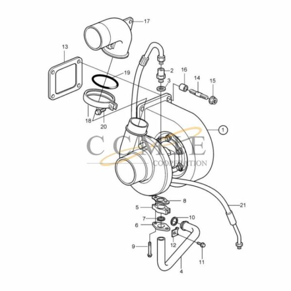923976.0153 turbo reach Kalmar stacker parts