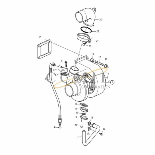 923976.4370 turbo compressor reach stacker parts