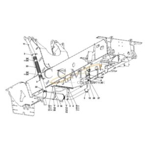 A49715.0700 exhaust system QSM11 reach stacker parts