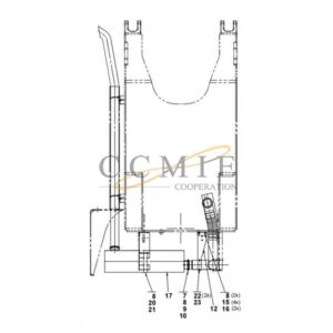 A41667.0400 exhaust system QSM11 reach stacker parts