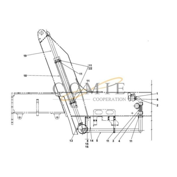 A43520.0100 exhaust system TWD1240VE reach stacker parts