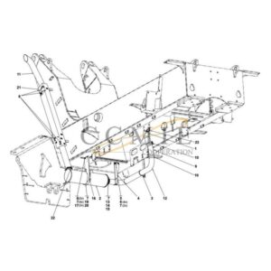 A45887.0100 exhaust system TWD1240VE reach stacker parts