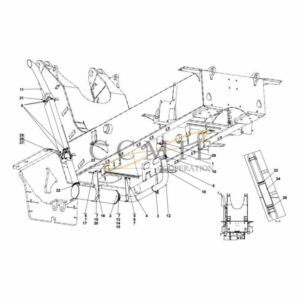 A45887.0300 exhaust system TWD1240VE reach stacker parts