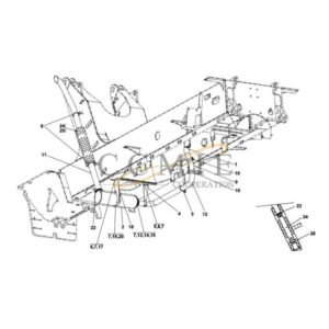 A43520.0200 exhaust system TWD1240VE reach stacker parts