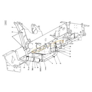 A45887.0200 exhaust system TWD1240VE reach stacker parts