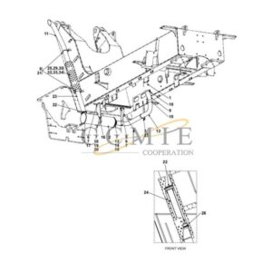 A49715.0400 exhaust system TAD1250VE reach stacker parts